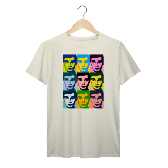 Camiseta Andy Warhol Pop Art Multicolor Portrait Algodão Prime