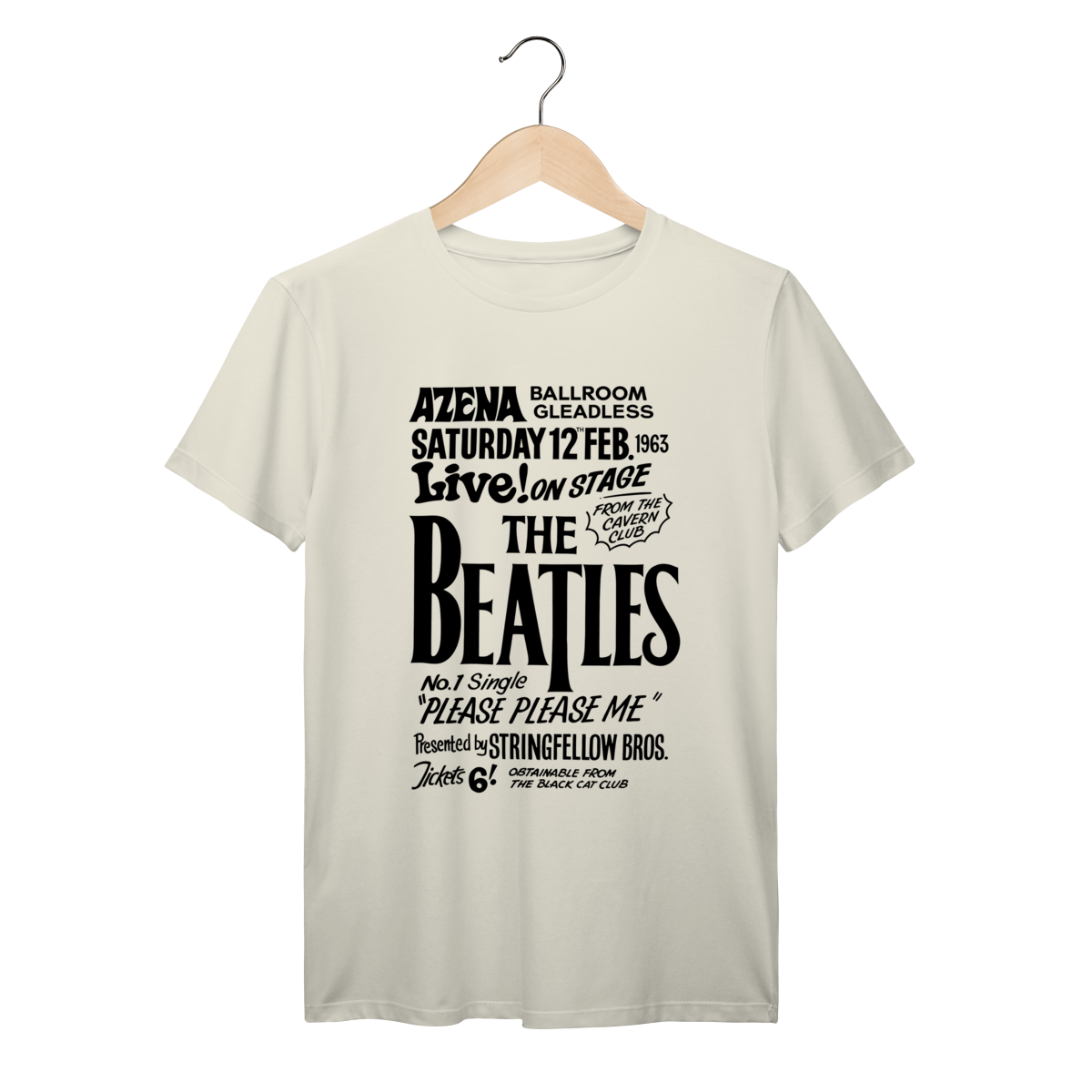 Nome do produto: Camiseta Algodão Prime The Beatles no Azena Ballroom Poster Raro 