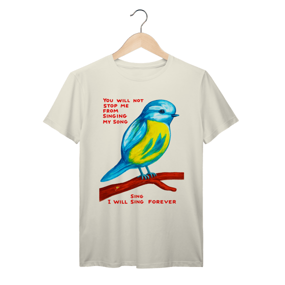 Camiseta Bird Song Aesthetic Vintage Algodão Prime