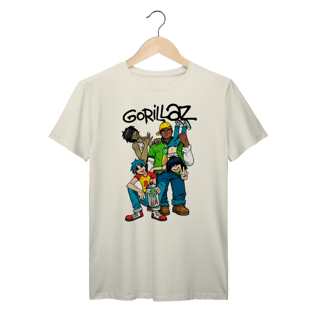 Nome do produto Camiseta Gorillaz Streetwear Indie Vintage algodão Prime