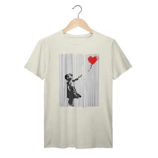 Nome do produto Camiseta Banksy Menina com Balão auto destruição leilão Prime 