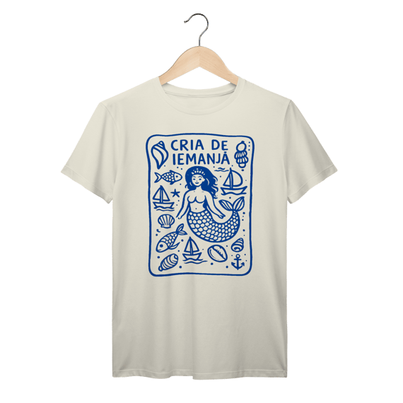 Camiseta Cria de Iemanjá Algodão Prime Az