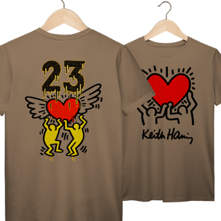 Nome do produto Camiseta Keith Haring Coração 23 Frente&Costas Prime