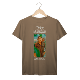 Nome do produto Camiseta MPB Chico Buarque Construção 70s 100% Algodão Prime