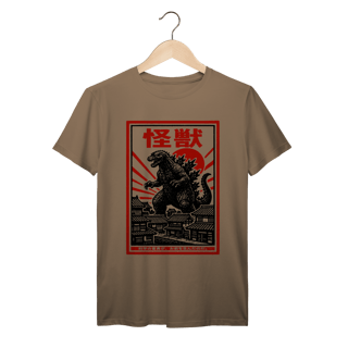 Nome do produto Camiseta Kaiju Godzilla Vintage Japonês Algodão Prime