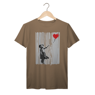 Nome do produto Camiseta Banksy Menina com Balão auto destruição leilão Prime 