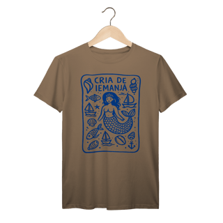 Nome do produto Camiseta Cria de Iemanjá Algodão Prime Az