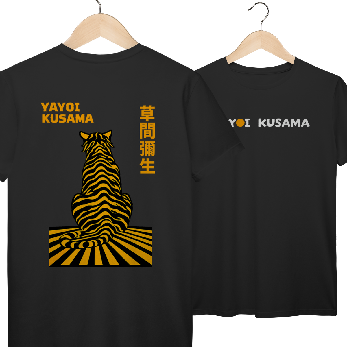 Nome do produto: Camiseta Yayoi Kusama Tigre Frente e Costas Prime