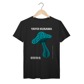 Nome do produto Camiseta 100% Algodão Prime Yayoi Kusama Cogumelo Azul 