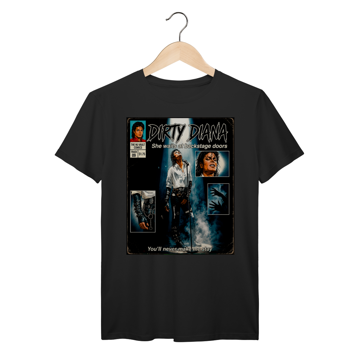 Nome do produto: Camiseta Michael Jackson Dirty Diana Vintage Comic Prime