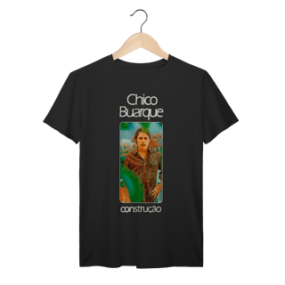 Camiseta MPB Chico Buarque Construção 70s 100% Algodão Prime