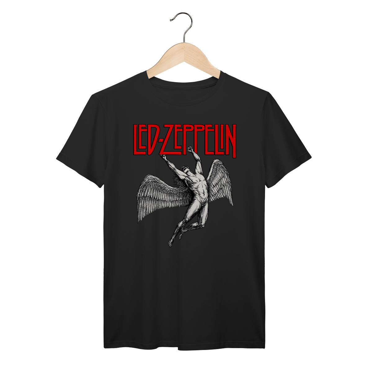 Nome do produto: Camiseta Led Zeppelin Classic Rock Vintage 100% Algodão Prime
