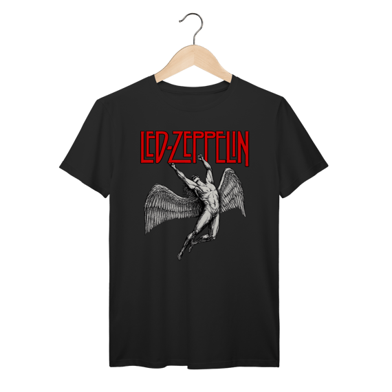 Camiseta Led Zeppelin Classic Rock Vintage 100% Algodão Prime