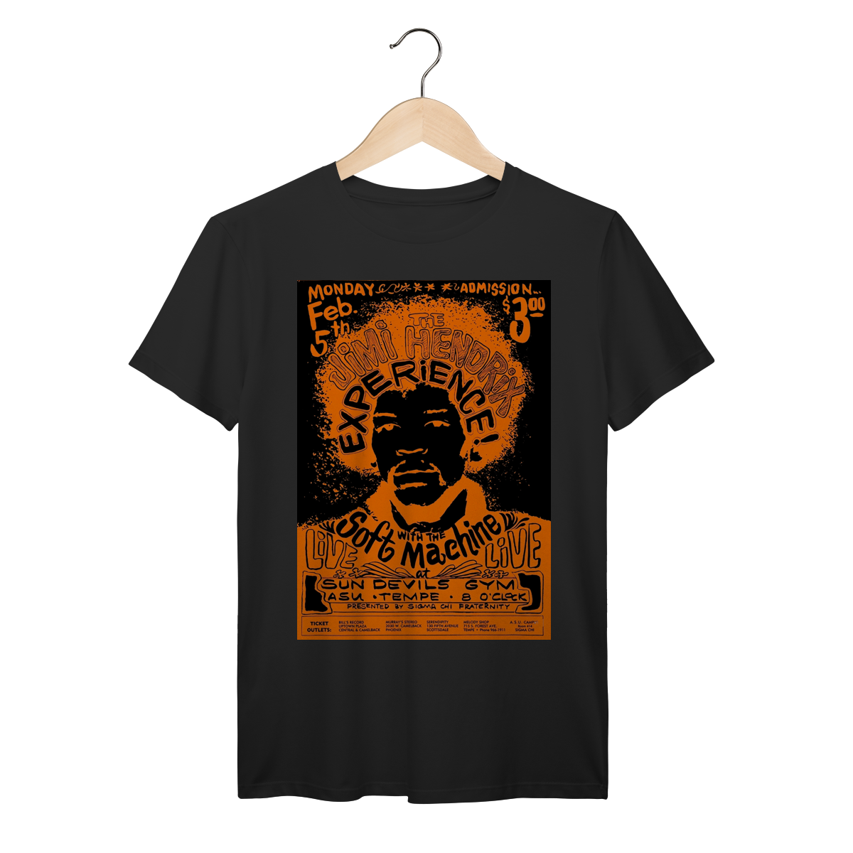 Nome do produto: Camiseta Jimi Hendrix Vintage Poster Algodão Prime