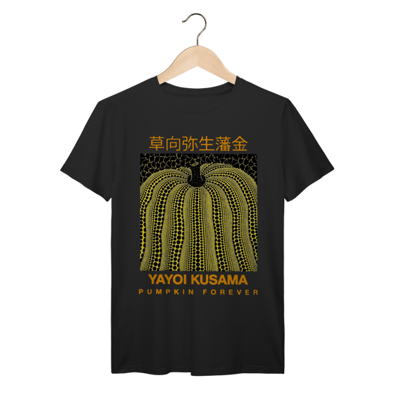 Camiseta Arte Contemporânea Japonesa Kusama Pumpkin Forever Algodão Prime 
