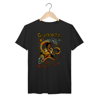 Nome do produto Camiseta Gilberto Gil Arte Tropicalista Vintage 100% Algodão Prime