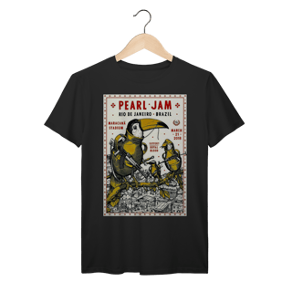 Nome do produto Camiseta Pearl Jam Maracanã 2018 Vintage Rock 100% algodão Prime
