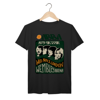 Nome do produto Camiseta ABBA Vintage 1979 UK Tour Algodão Premium 