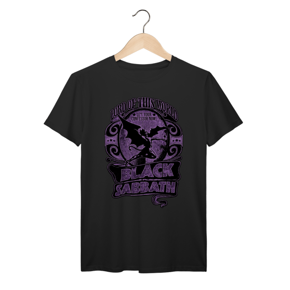 Camiseta Black Sabbath Lord Of This World Vintage 100% Algodão Prime