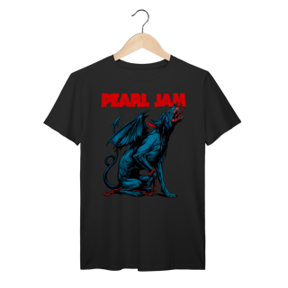 Nome do produto Camiseta Pearl Jam Vintage Cão Alado Azul | Rock Grunge em Algodão Prime