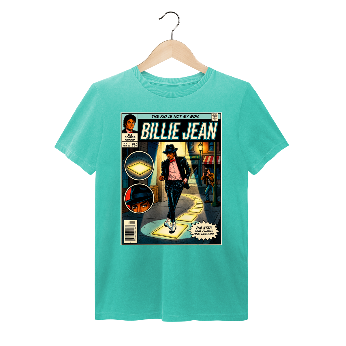 Nome do produto: Camiseta Michael Jackson Billie Jean Vintage Comic Estonada