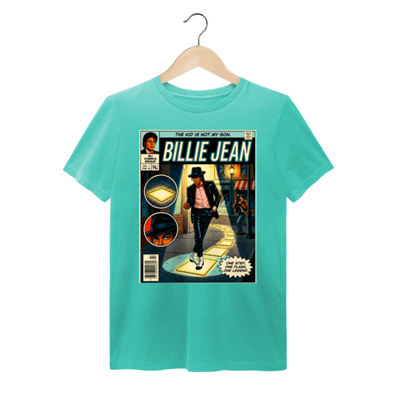 Camiseta Michael Jackson Billie Jean Vintage Comic Estonada