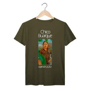 Nome do produto Camiseta MPB Chico Buarque Construção 70s 100% Algodão Prime