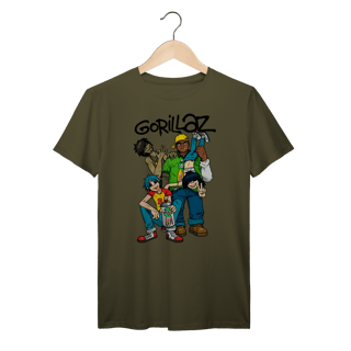 Nome do produto Camiseta Gorillaz Streetwear Indie Vintage algodão Prime