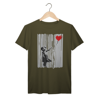 Nome do produto Camiseta Banksy Menina com Balão auto destruição leilão Prime 