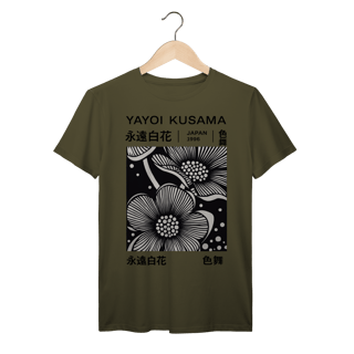 Nome do produto Camiseta Algodão Prime Estampa Floral preta da Yayoi Kusama
