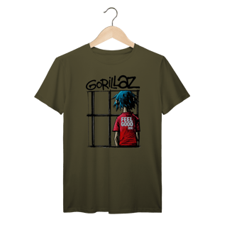 Nome do produto Camiseta Gorillaz Feel Good Inc Vintage 100% Algodão Prime