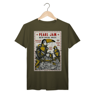 Nome do produto Camiseta Pearl Jam Maracanã 2018 Vintage Rock 100% algodão Prime