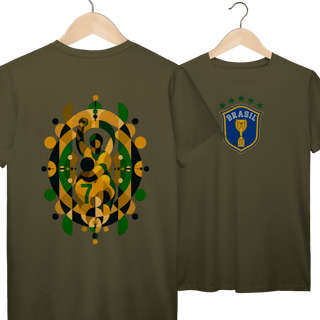 Nome do produto Camiseta Seleção Brasileira Copa do Mundo 2026 Vintage Algodão Prime
