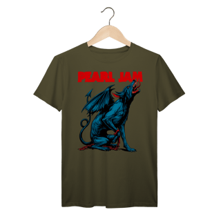 Nome do produto Camiseta Pearl Jam Vintage Cão Alado Azul | Rock Grunge em Algodão Prime