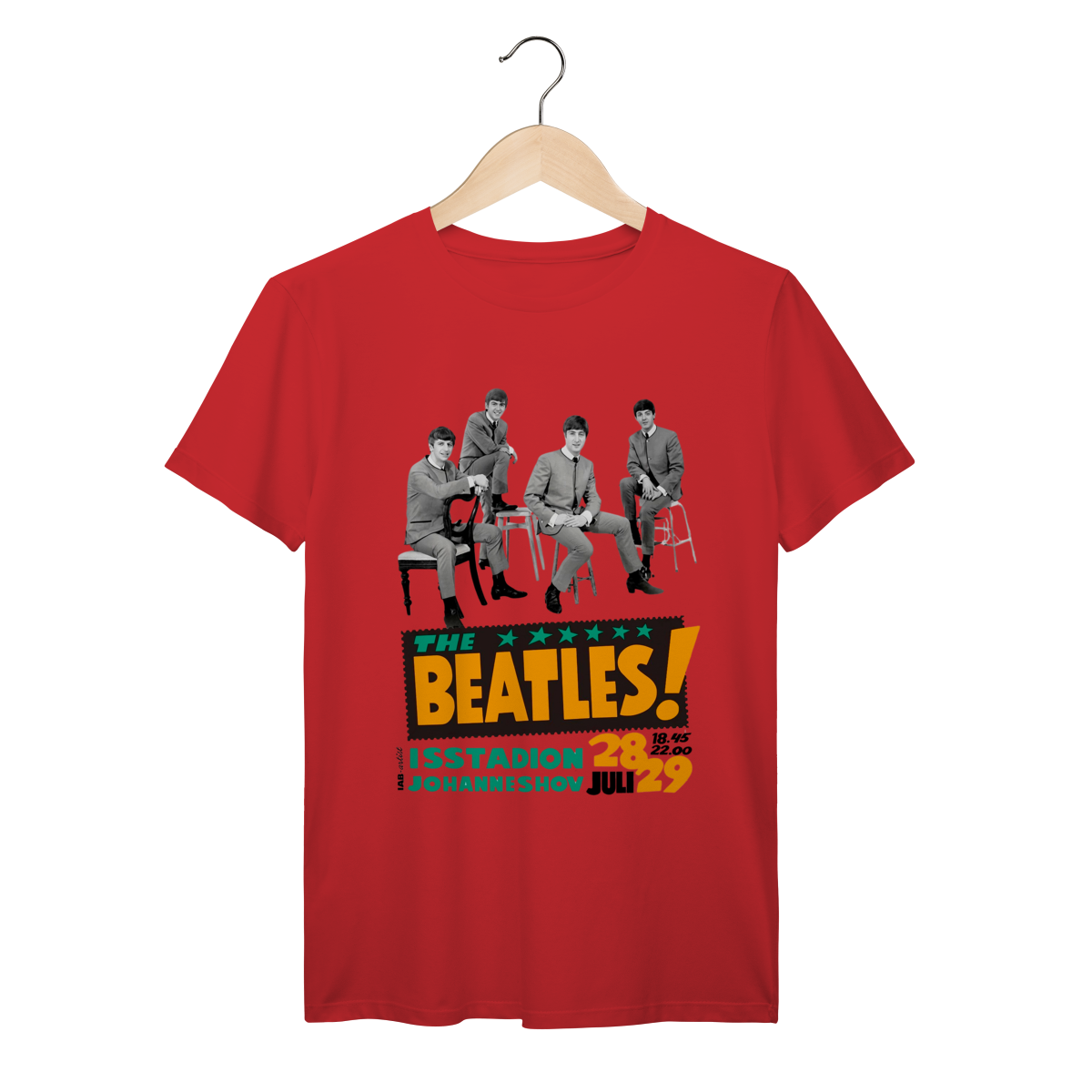 Nome do produto: Camiseta The Beatles Vintage Concert Poster Johanneshov 1964 Algodão Prime
