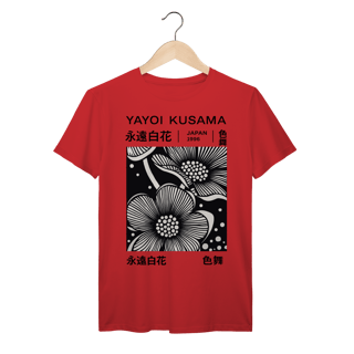 Nome do produto Camiseta Algodão Prime Estampa Floral preta da Yayoi Kusama