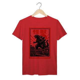 Nome do produto Camiseta Kaiju Godzilla Vintage Japonês Algodão Prime