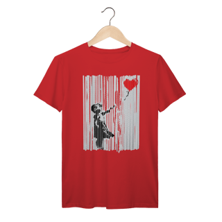 Nome do produto Camiseta Banksy Menina com Balão auto destruição leilão Prime 