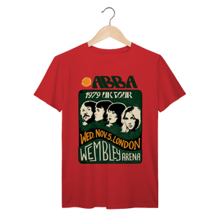 Nome do produto Camiseta ABBA Vintage 1979 UK Tour Algodão Premium 