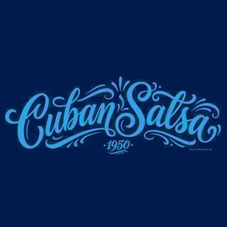 Nome do produto Cuban Salsa Lettering Fem