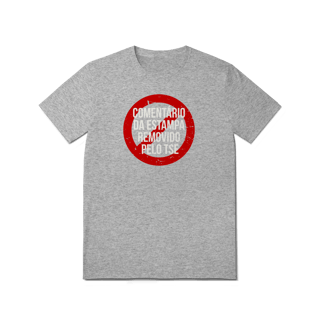 Nome do produto Camiseta - Comentário removido pelo TSE