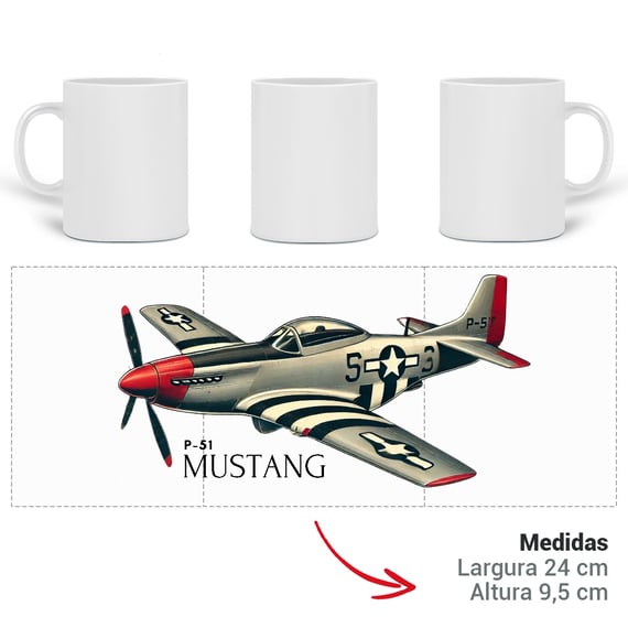 Caneca P51 - Mustang