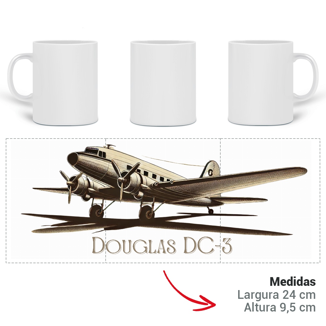 Nome do produto: Caneca - DC3