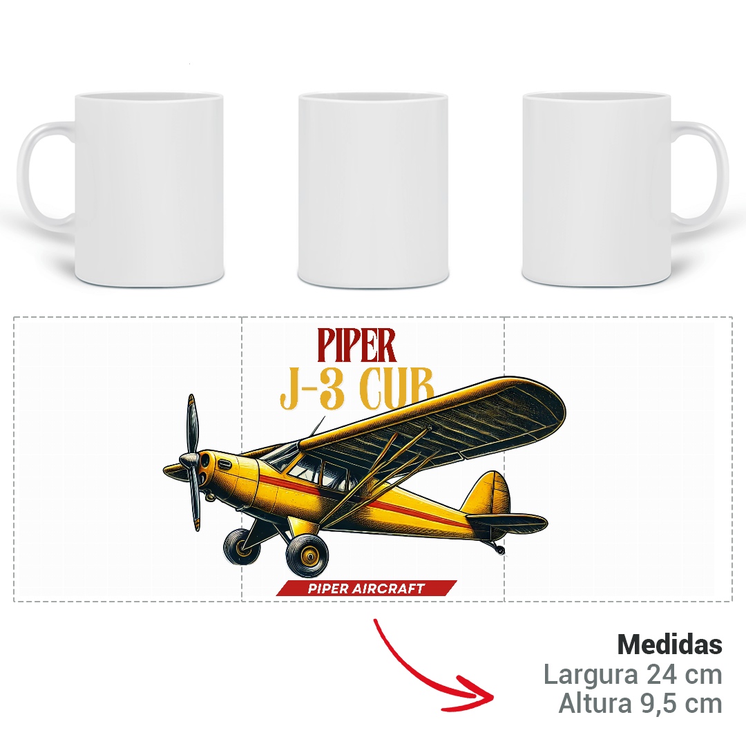 Nome do produto: Caneca - Piper Cub