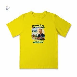 Nome do produto Camiseta Centenário Padre Pedro Balzi - Trajetória Suíça ao Piauí (infantil 2 a 8)