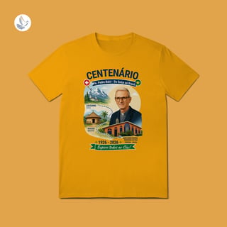 Nome do produto Camiseta Centenário Padre Pedro Balzi - Trajetória Suíça ao Piauí (QL)