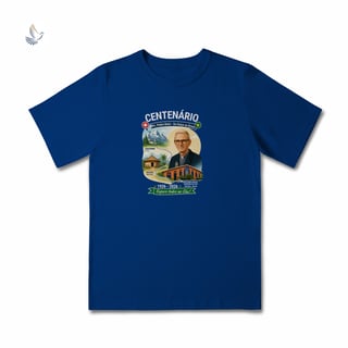 Nome do produto Camiseta Centenário Padre Pedro Balzi - Trajetória Suíça ao Piauí (infantil 2 a 8)