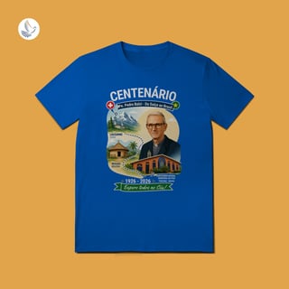 Nome do produto Camiseta Centenário Padre Pedro Balzi - Trajetória Suíça ao Piauí (QL)