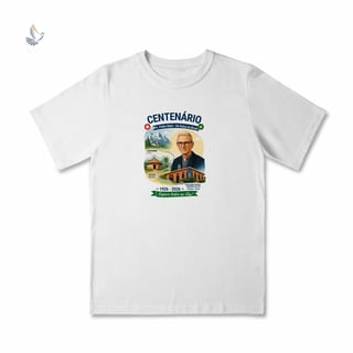 Nome do produto Camiseta Centenário Padre Pedro Balzi - Trajetória Suíça ao Piauí (infantil 2 a 8)
