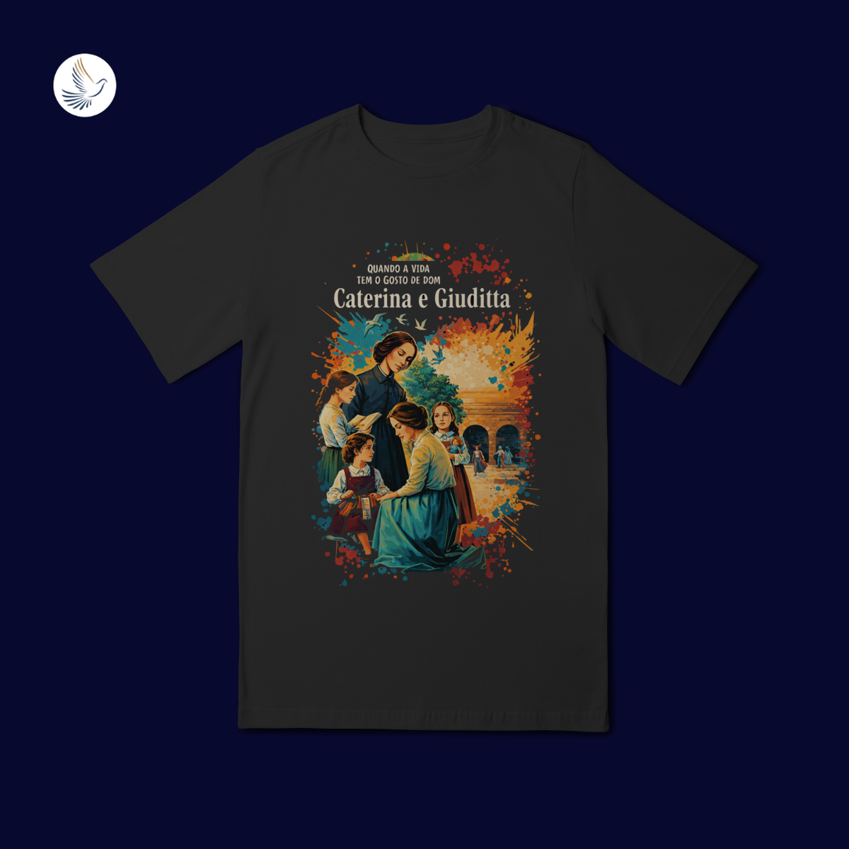 Nome do produto: Camiseta Caterina & Giuditta (QL inf 10 a 14)